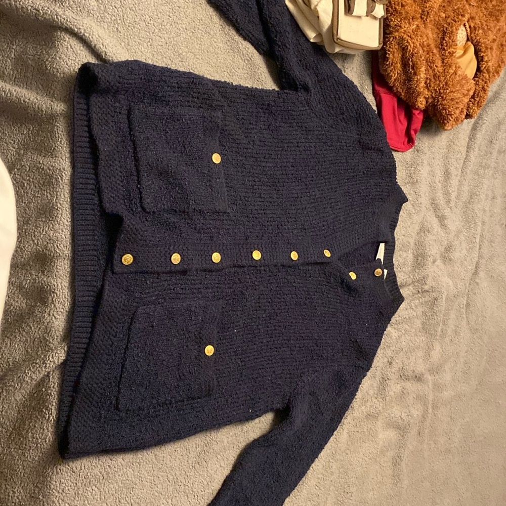 Navy blue cardigan